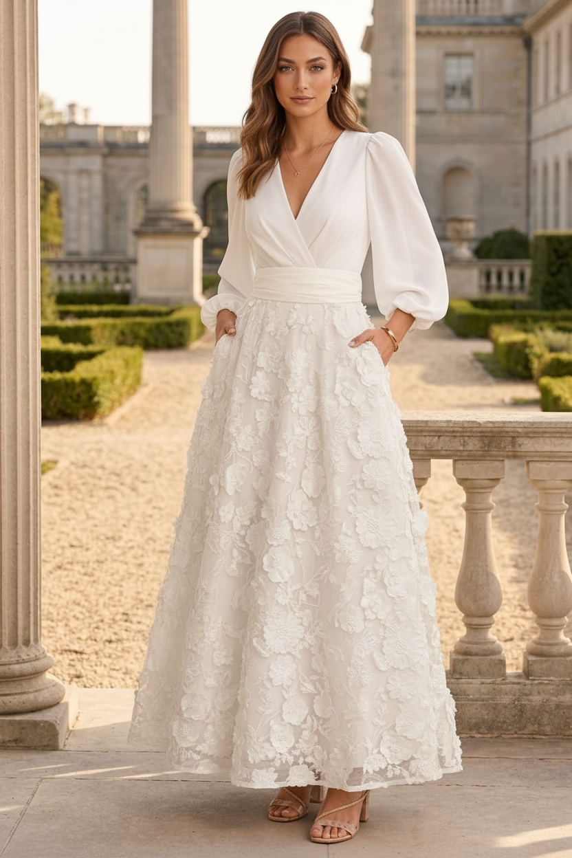 ankle length dresses for wedding A-Line/Princess V-Neck Lace Floral Mother of the Bride Dresses 3/4 Sleeves Ankle-Length, Navy Blue