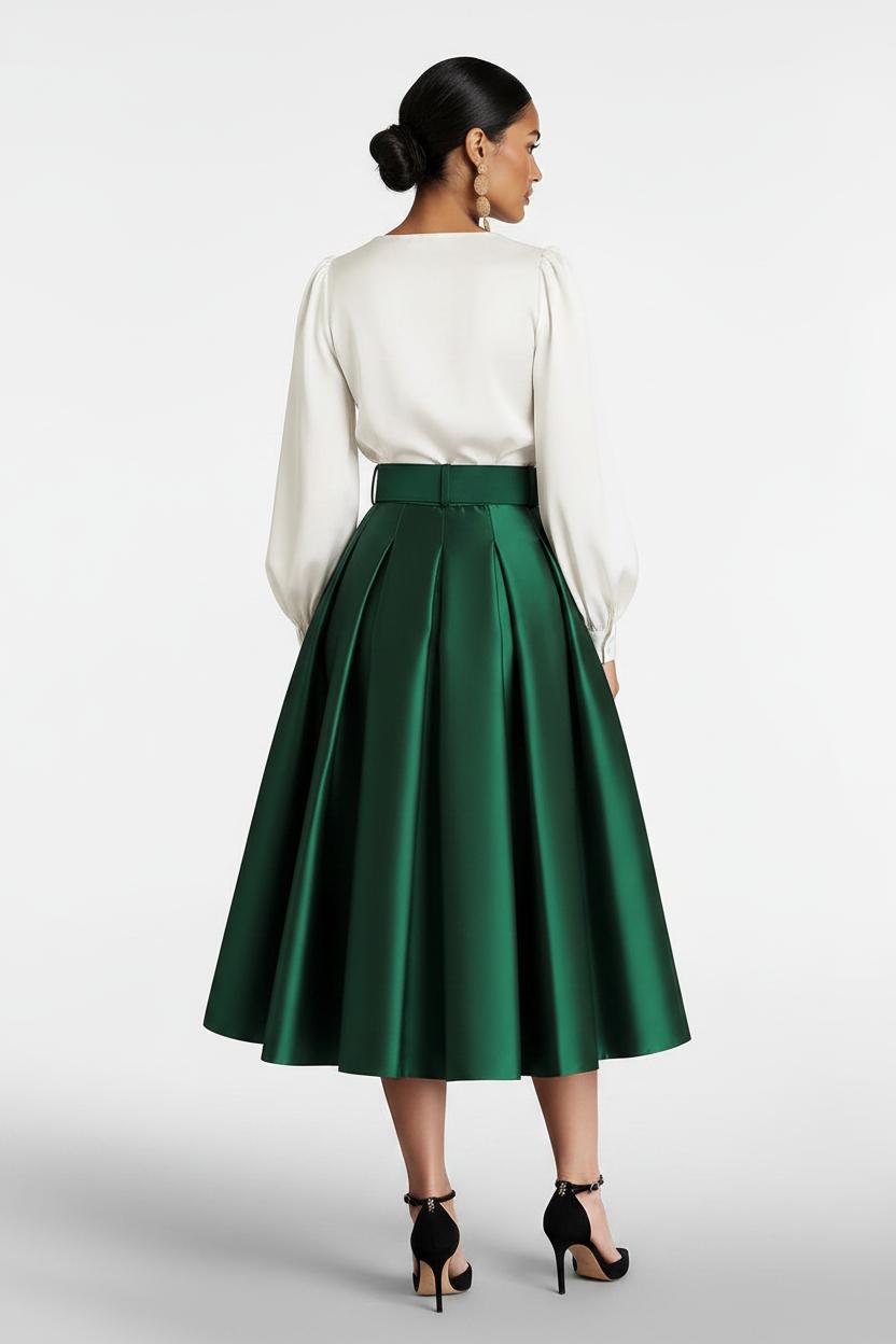 A-Line/Princess V-Neck Long Sleeves Mother Of The Bride Dresses With Belt