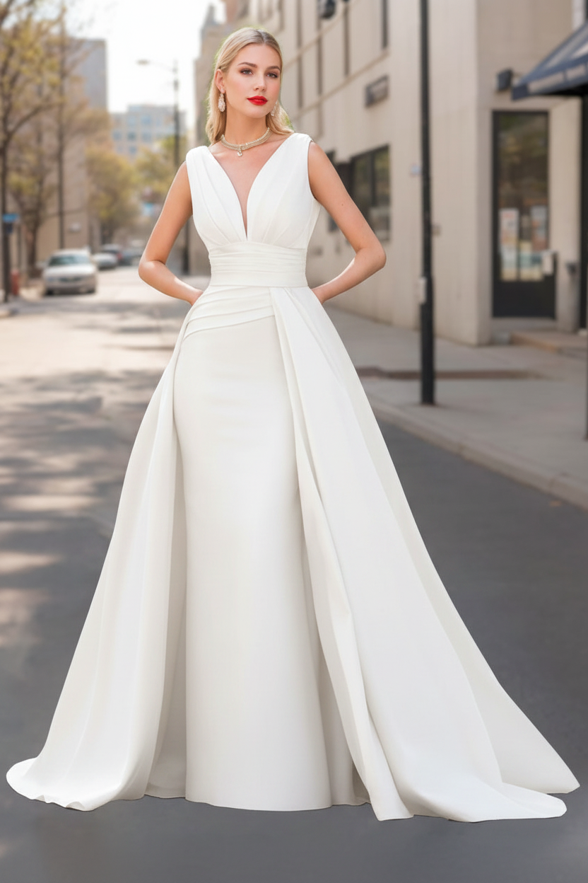 A-Line/Princess V-Neck Sleeveless Luxurious Mother Of The Bride Dresses