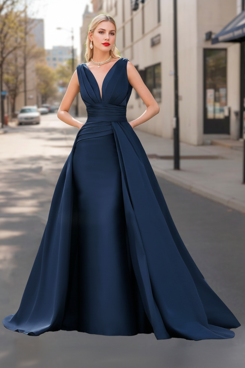 A-Line/Princess V-Neck Sleeveless Luxurious Mother Of The Bride Dresses