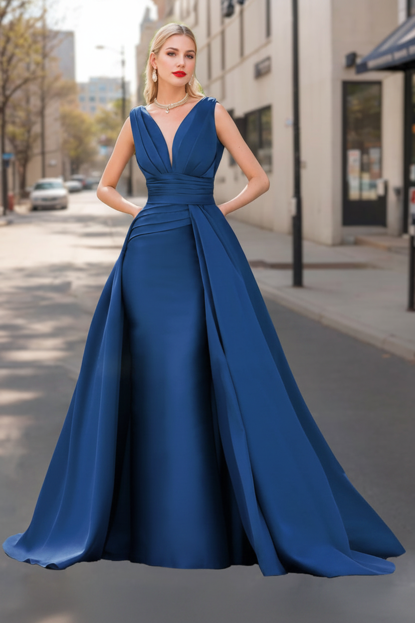 A-Line/Princess V-Neck Sleeveless Luxurious Mother Of The Bride Dresses