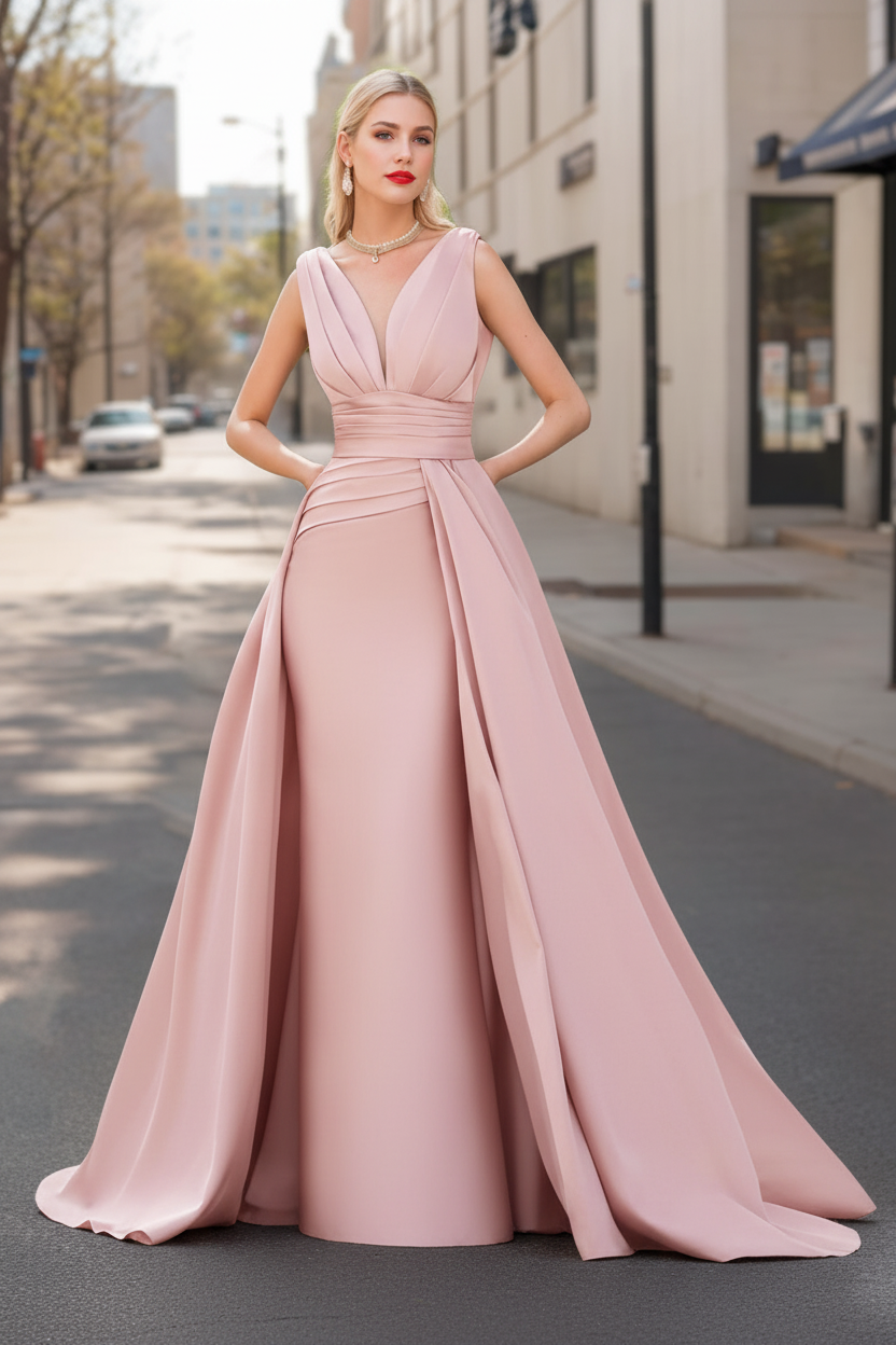 A-Line/Princess V-Neck Sleeveless Luxurious Mother Of The Bride Dresses
