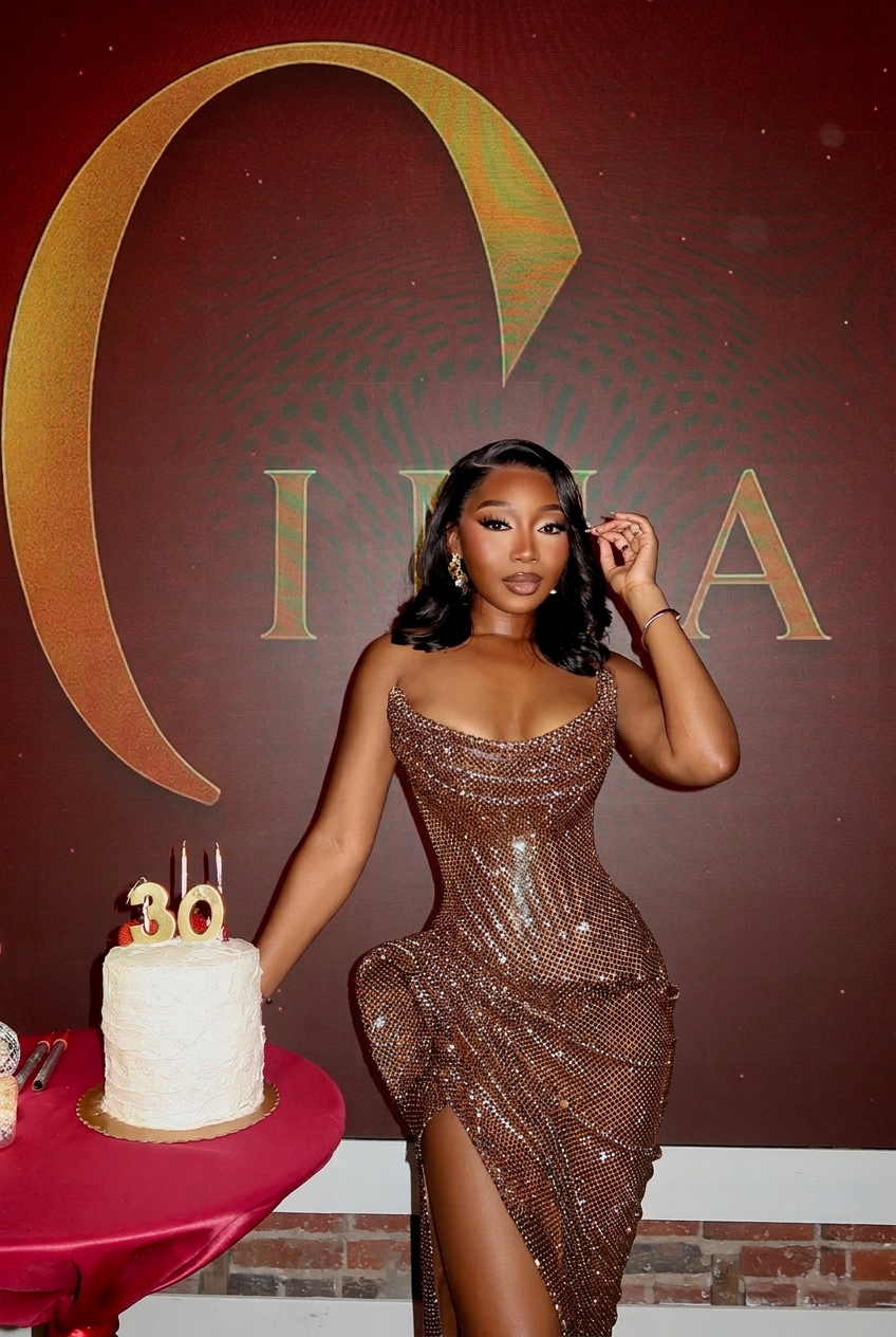 Chocolate strapless split-front mermaid prom dress
