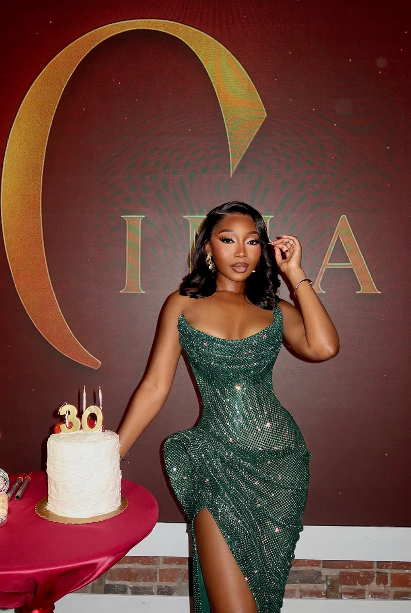 Dark green strapless split-front mermaid prom dress