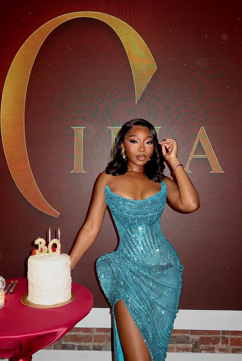 Turquoise strapless split-front mermaid prom dress