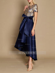 Ankle-Length Asymmetrical Mother of the Bride Dress in A-Line/Princess Style