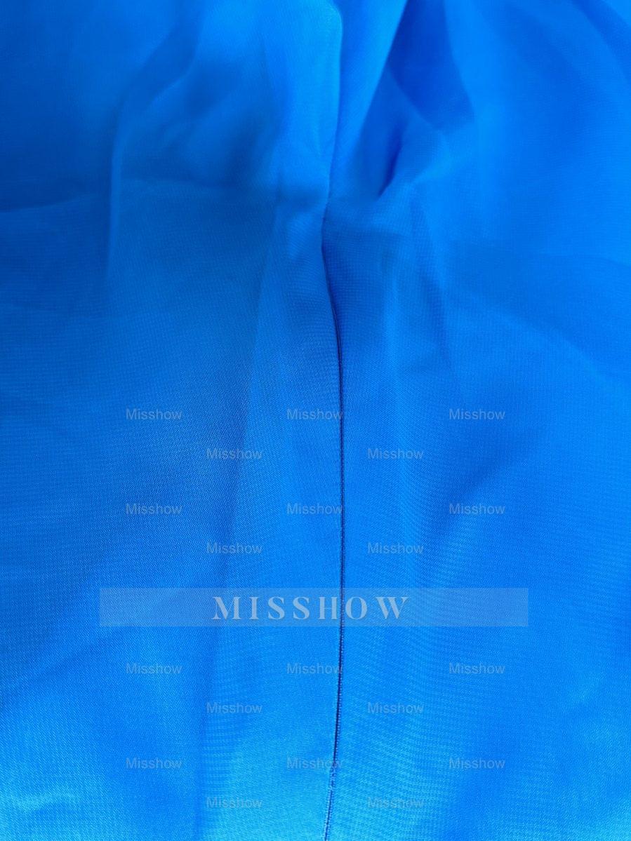 Ankle-Length Chiffon Mother of the Bride Pantsuit with Jacket in Scoop Style