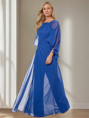 Bateau Neck Capelet Sheath Dresses for the Mother of the Bride