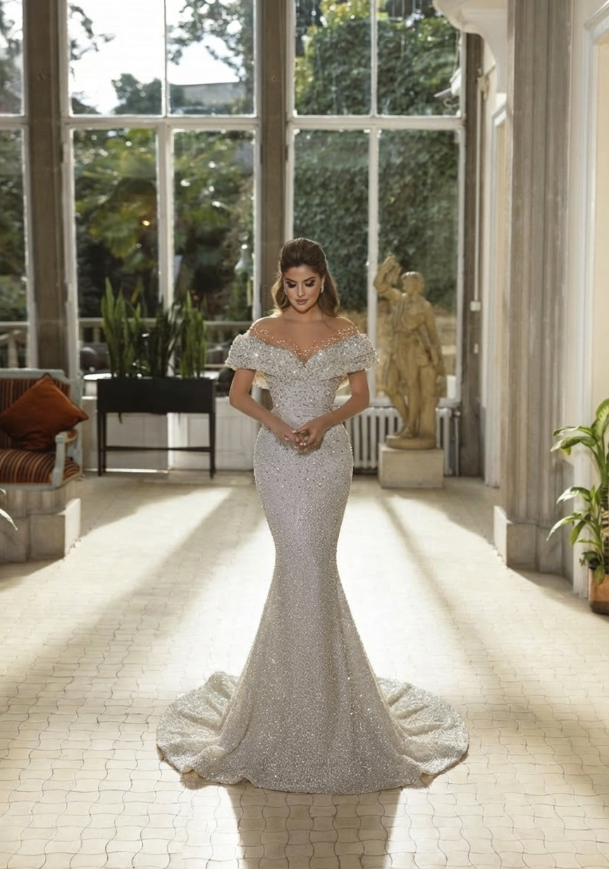 gorgeous mermaid wedding dresses Gorgeous Mermaid Straps Open Back Lace Boho Wedding Dresses WD305 US8 / White
