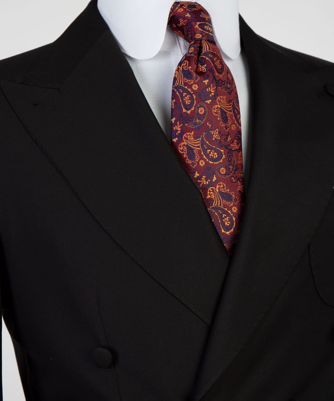 Black Peak Lapel Double Breasted Business Men’s Suits