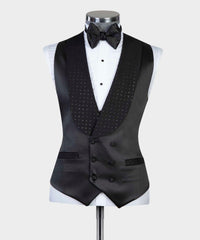Black Two-Piece Shawl Lapel Custom Wedding Suits