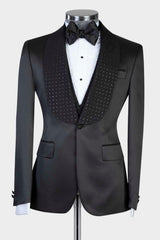 Black Two-Piece Shawl Lapel Custom Wedding Suits