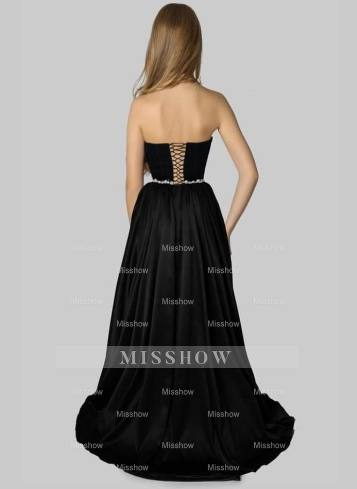 Burgundy Strapless Sleeveless Beaded A-line Velvet Floor Length Formal Evening Gown