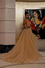 Champagne Rhinestone Strapless Sweetheart Beaded Mermaid Floor Length Formal Evening Gown