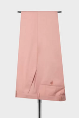 Charming Nude Pink Peak Lapel Double Breasted Prom Suit