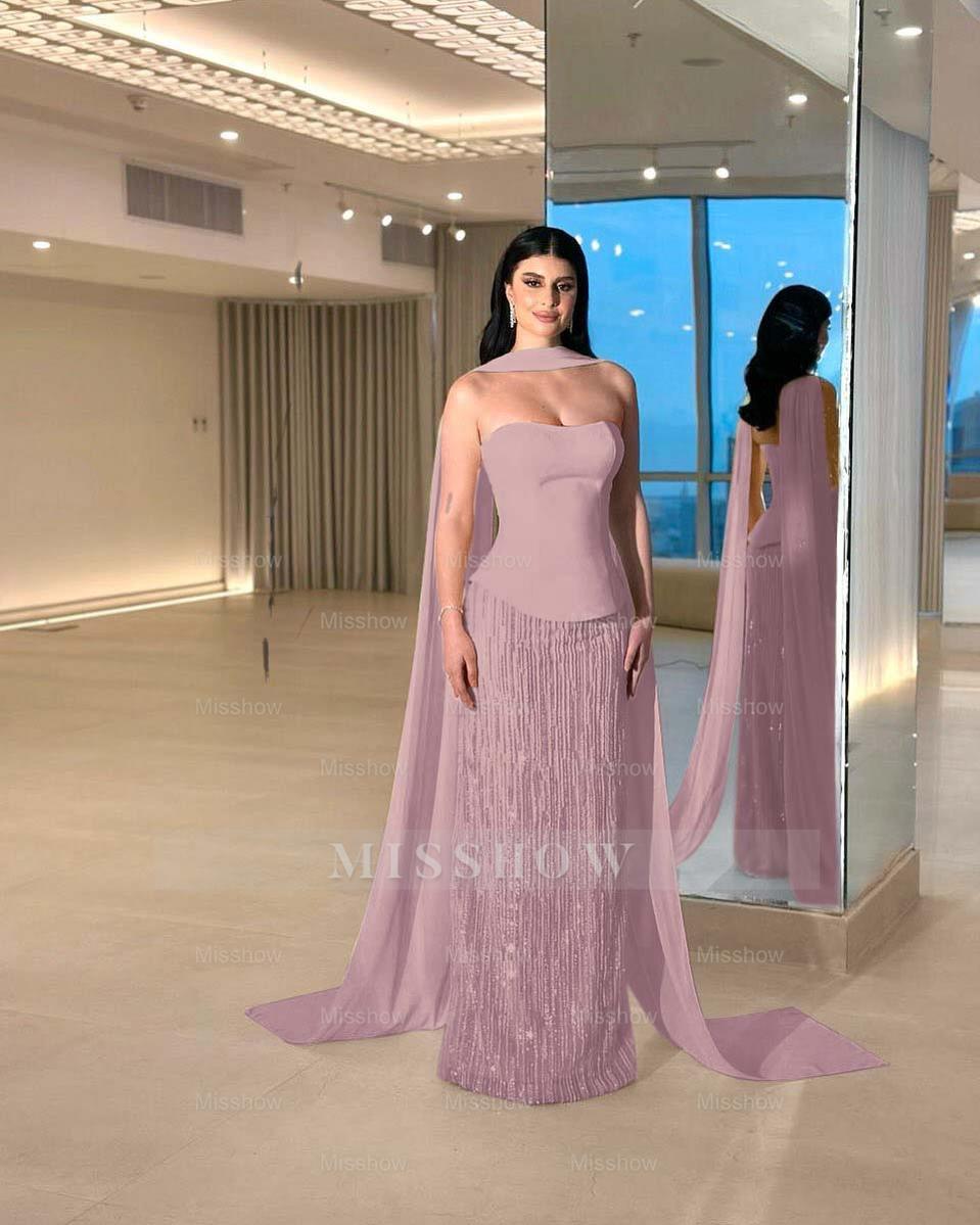 Charming Strapless Sleeveless Long Formal Dress With Beading Pleated