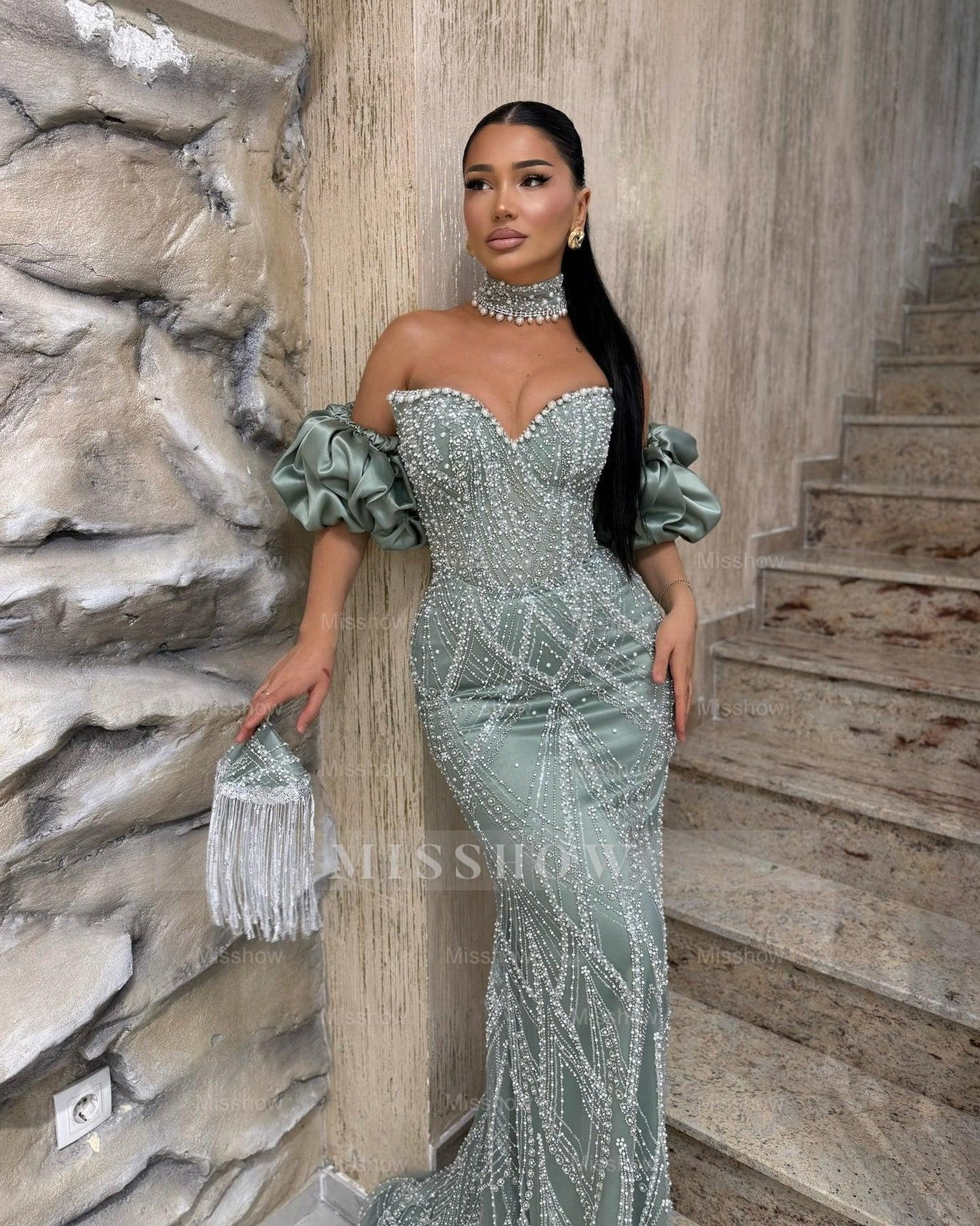dusty sage prom dresses Chic Mermaid Sweetheart Sleeveless Beaded Long Dress W – Color:Orange & Terracotta The Evie Denim Romper Dresses: Day Events Whether for prom