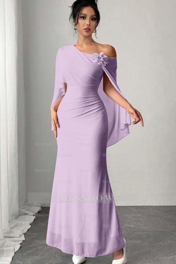 Chic Sleeveless Mermaid Long Formal Dress With Pleated Appliques