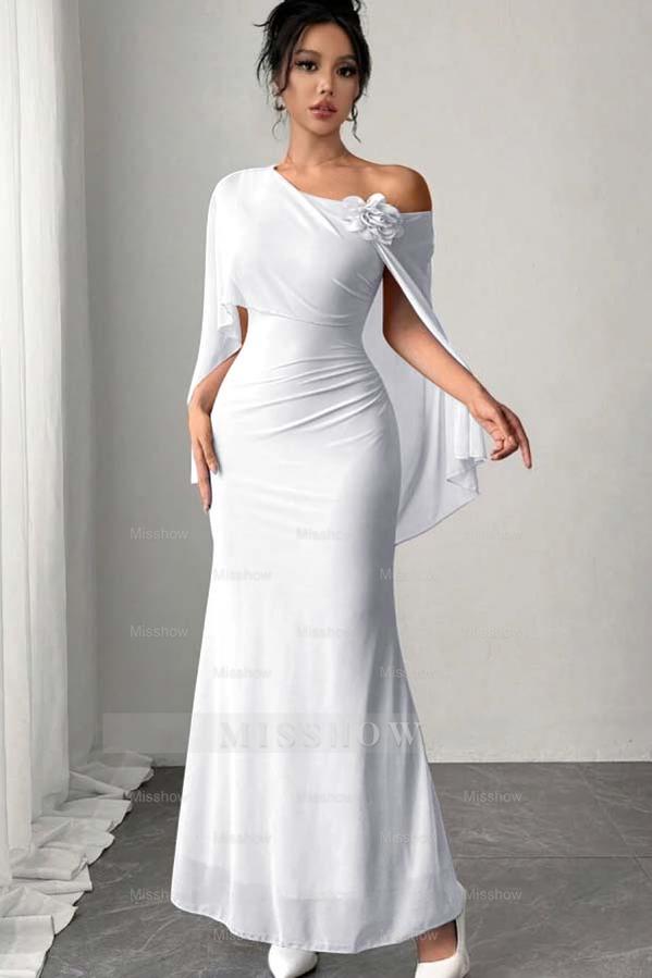 Chic Sleeveless Mermaid Long Formal Dress With Pleated Appliques