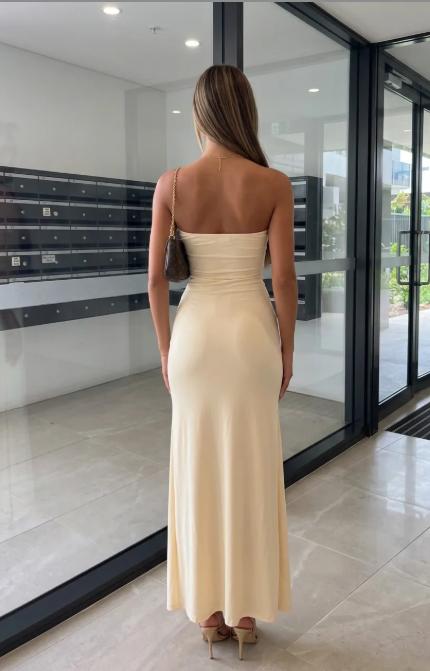 Chic Strapless Sleeveless Long Mermaid Formal Dress With Pleated