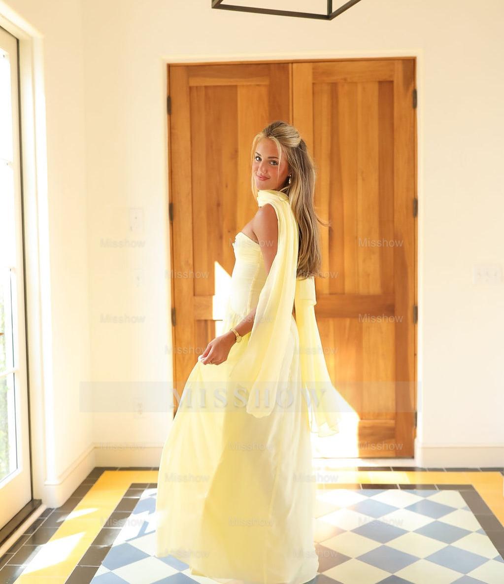 Chic Sweetheart Strapless Sleeveless Long Formal Dress With Pleated