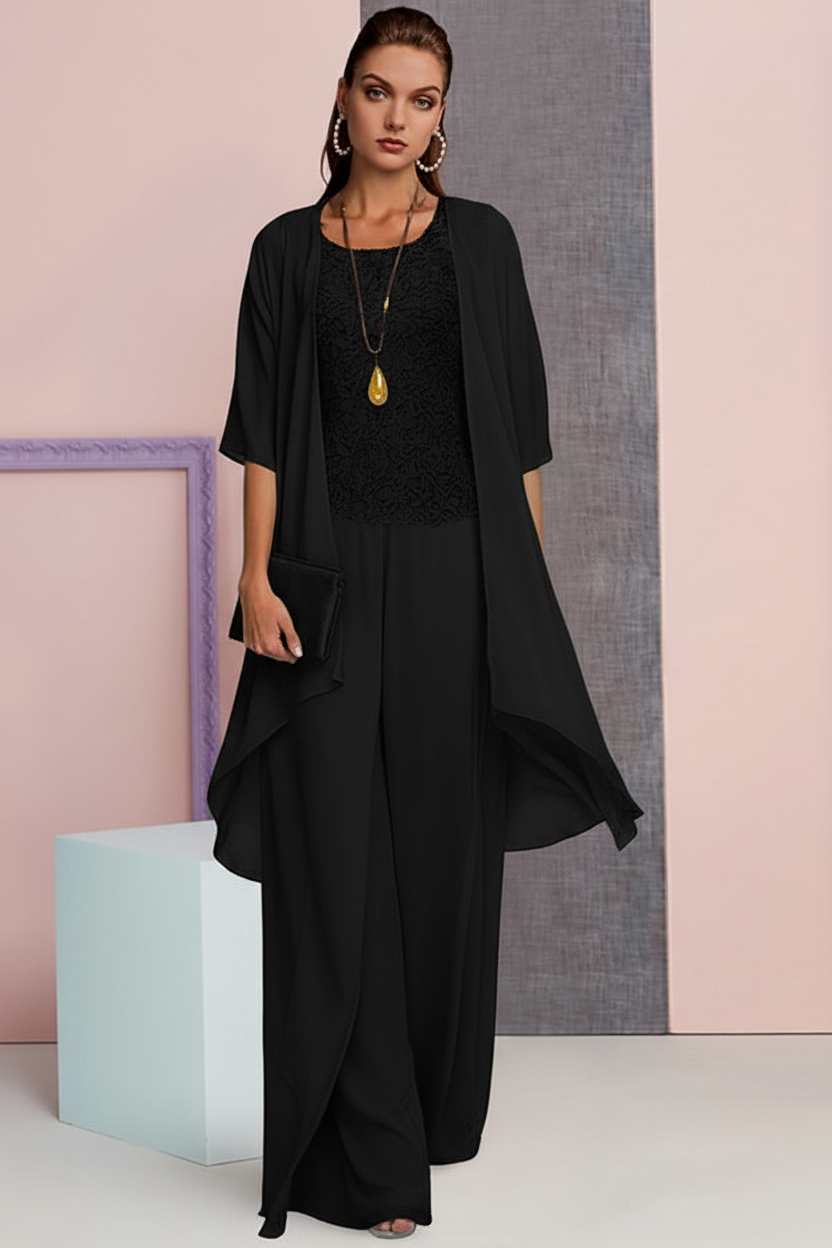 Chiffon Mother of the Bride Pantsuits with Jacket