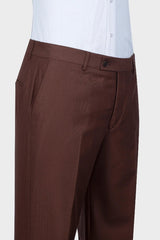 Classic Mocha Shawl Collar Double Breasted Groom's Wedding Suit