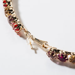 Colorful Beaded Hoop Earring