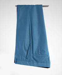 Contemporary Blue Double Breasted Peak Lapel Business Suits for Men