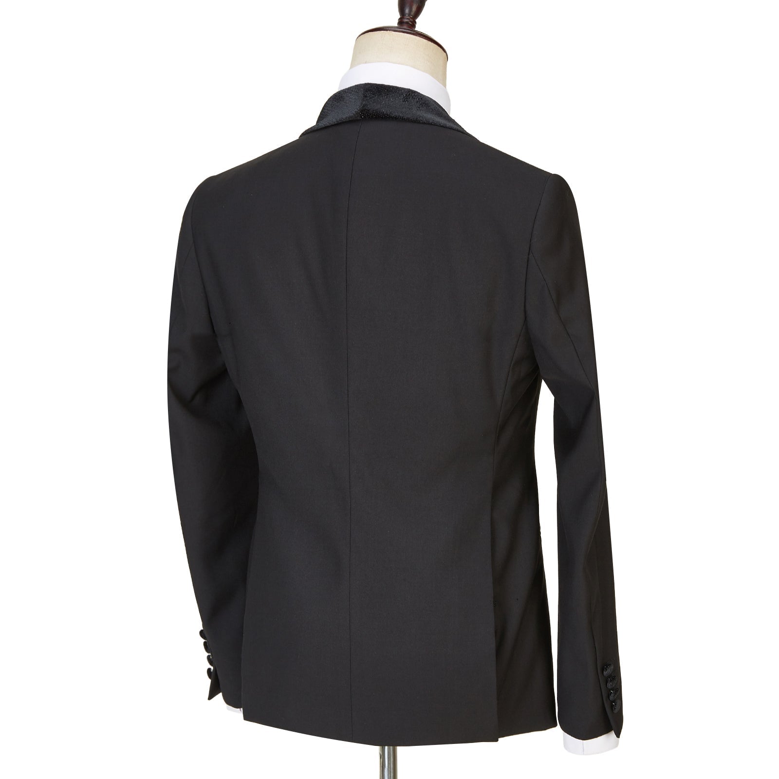 Contemporary Three-Piece Black Shawl Lapel Sparkling Men’s Wedding Suits