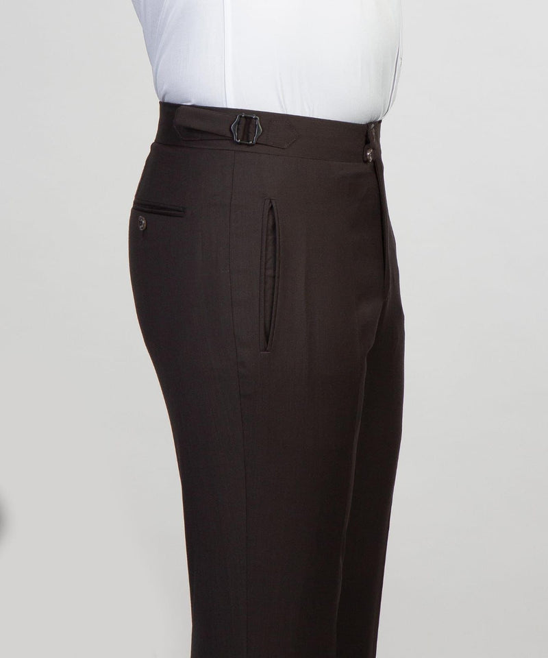 Dark Brown Latest Peaked Lapel Three-Piece Men’s Business Suits