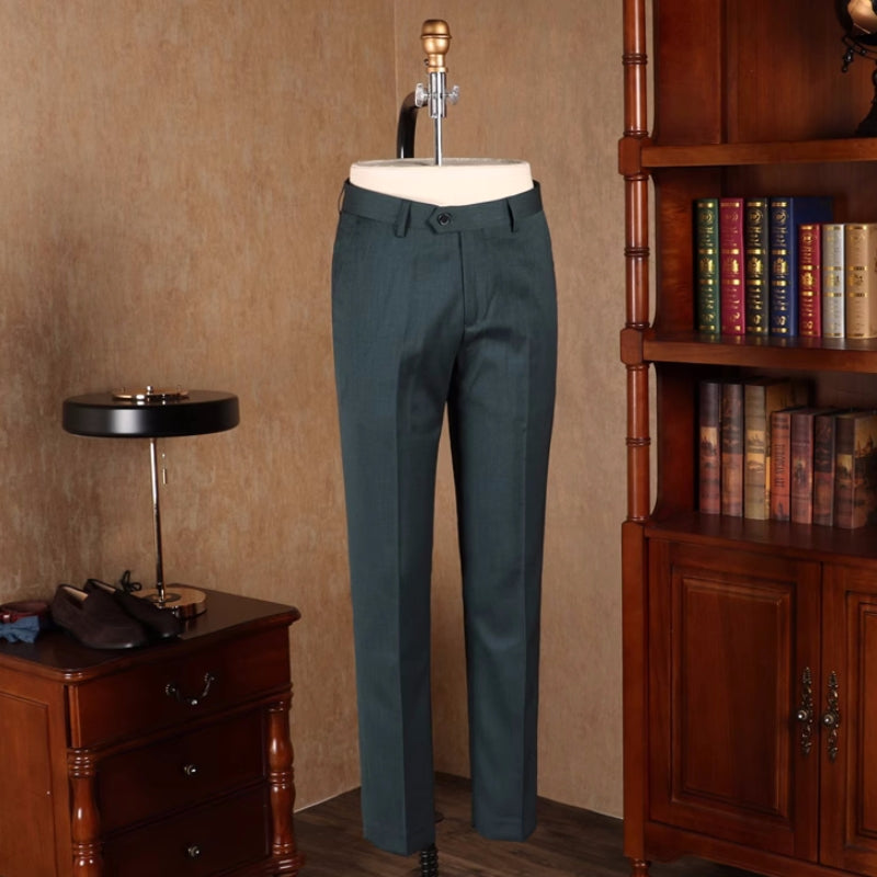 Decent Dark Green Notched Lapel Three-Piece Prom Suit