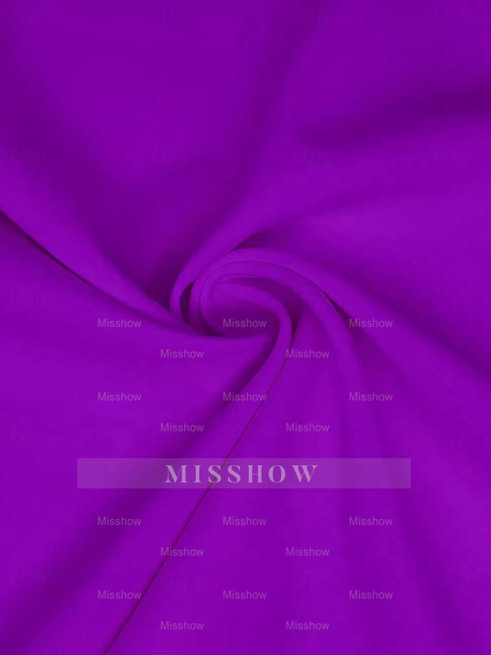 Elegant A-Line Princess Scoop Neck Mother of the Bride Dress with 3/4 Sleeves Ruffles & Flower