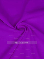 Elegant A-Line Princess Scoop Neck Mother of the Bride Dress with 3/4 Sleeves Ruffles & Flower