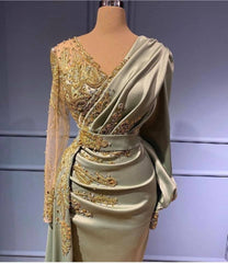 Elegant Evening Dresses with Sleeves Long Prom Evening Dresses