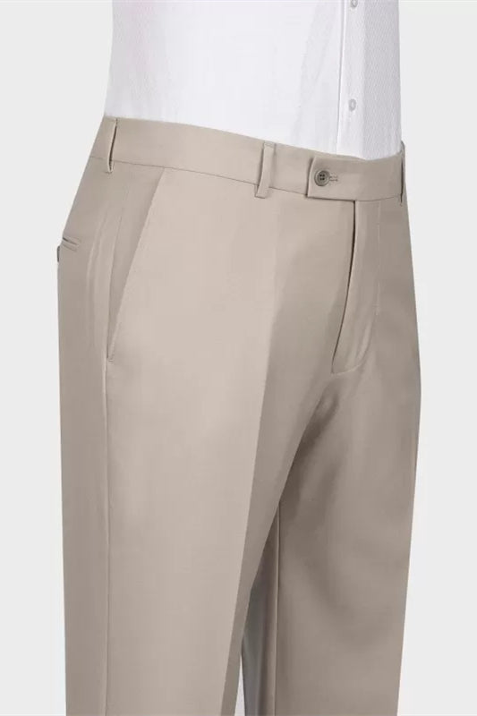 Elegant Khaki Shawl Lapel Double Breasted Wedding Suit