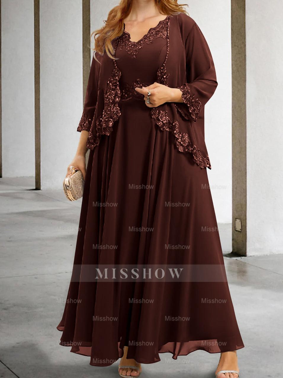 Elegant Mother of the Bride A-Line/Princess Dresses Featuring Applique & Sequins