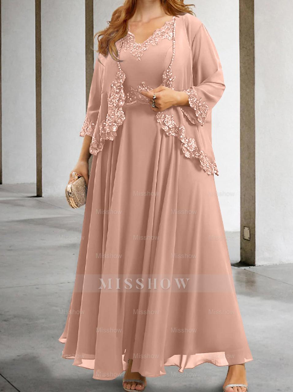 Elegant Mother of the Bride A-Line/Princess Dresses Featuring Applique & Sequins