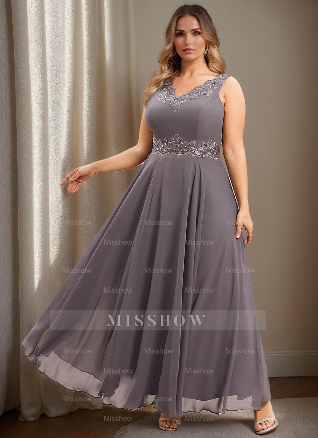 Elegant Mother of the Bride A-Line/Princess Dresses Featuring Applique & Sequins