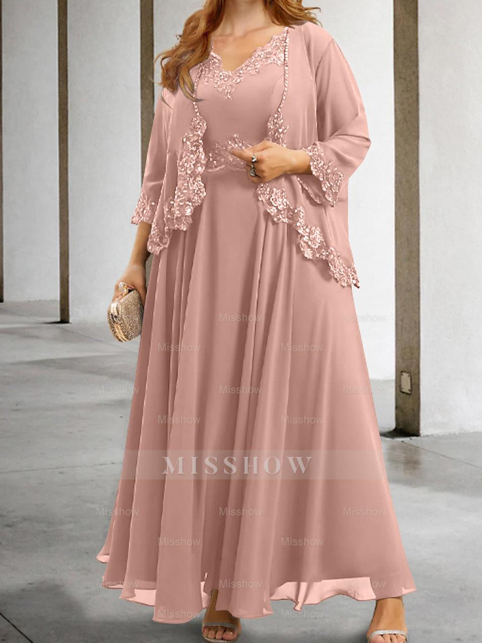 Elegant Mother of the Bride A-Line/Princess Dresses Featuring Applique & Sequins