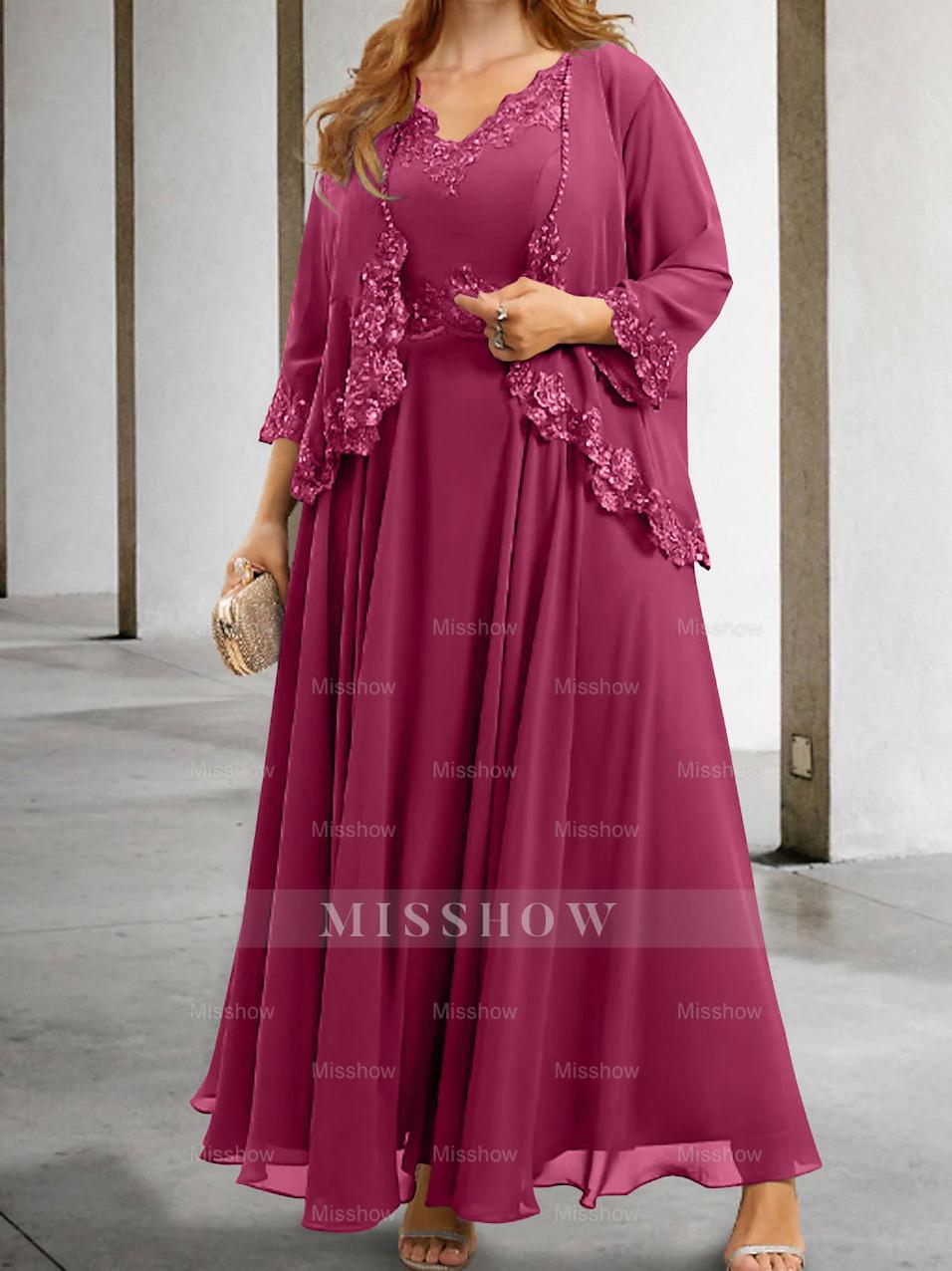 Elegant Mother of the Bride A-Line/Princess Dresses Featuring Applique & Sequins