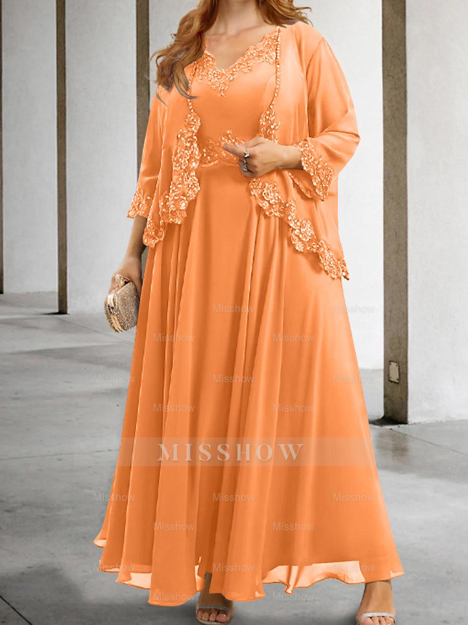 Elegant Mother of the Bride A-Line/Princess Dresses Featuring Applique & Sequins