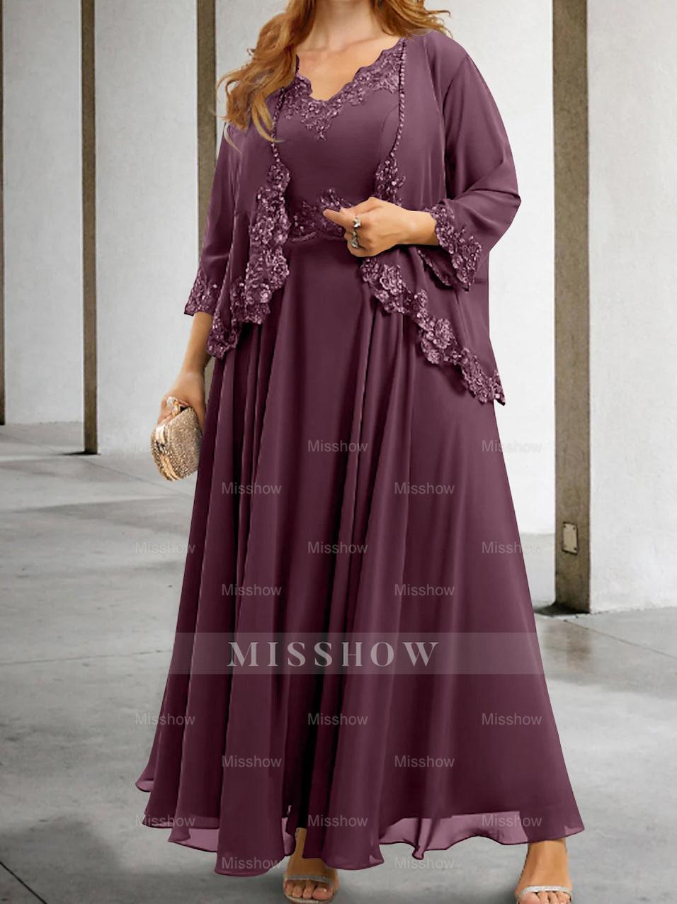 Elegant Mother of the Bride A-Line/Princess Dresses Featuring Applique & Sequins