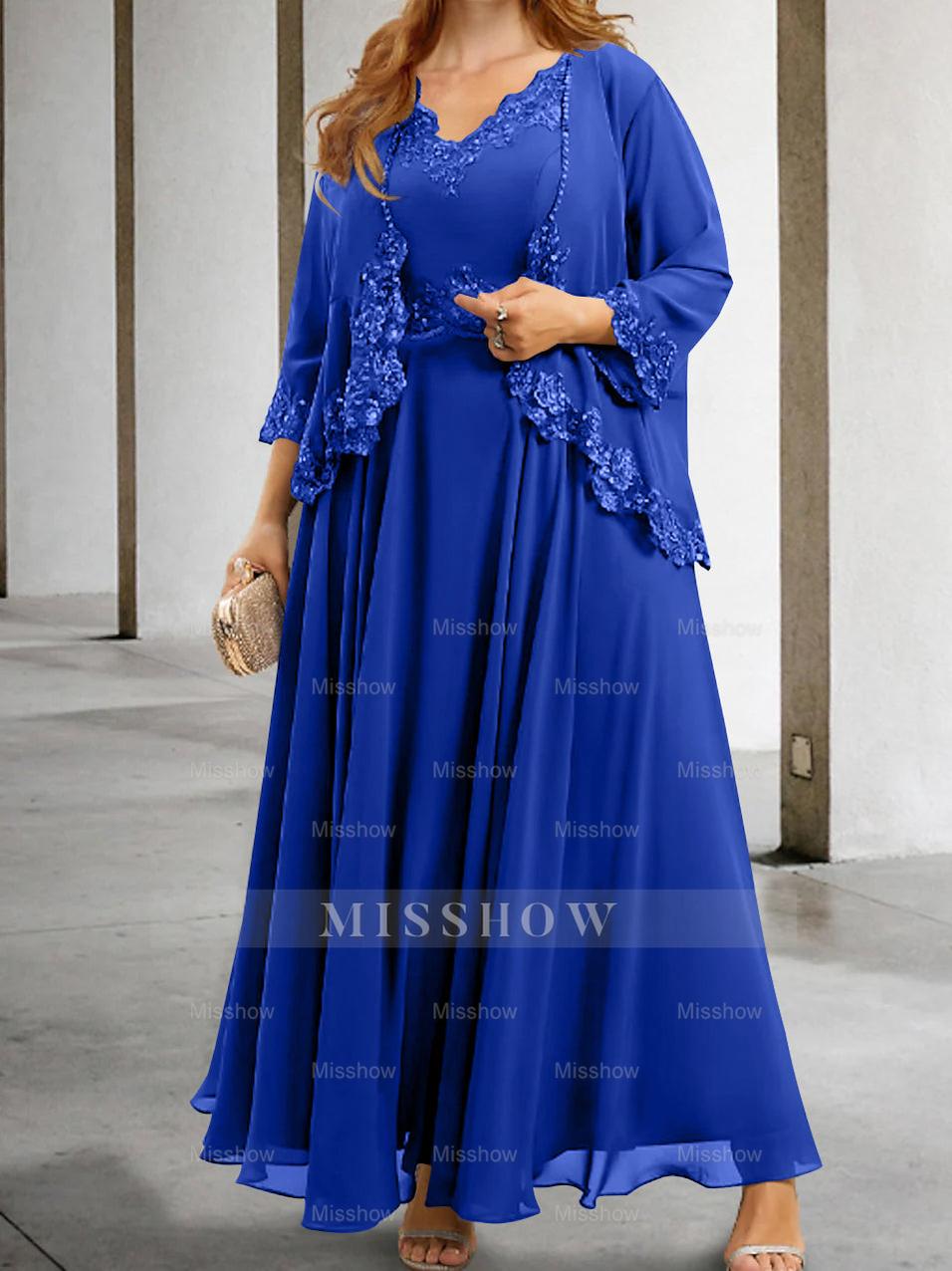 Elegant Mother of the Bride A-Line/Princess Dresses Featuring Applique & Sequins