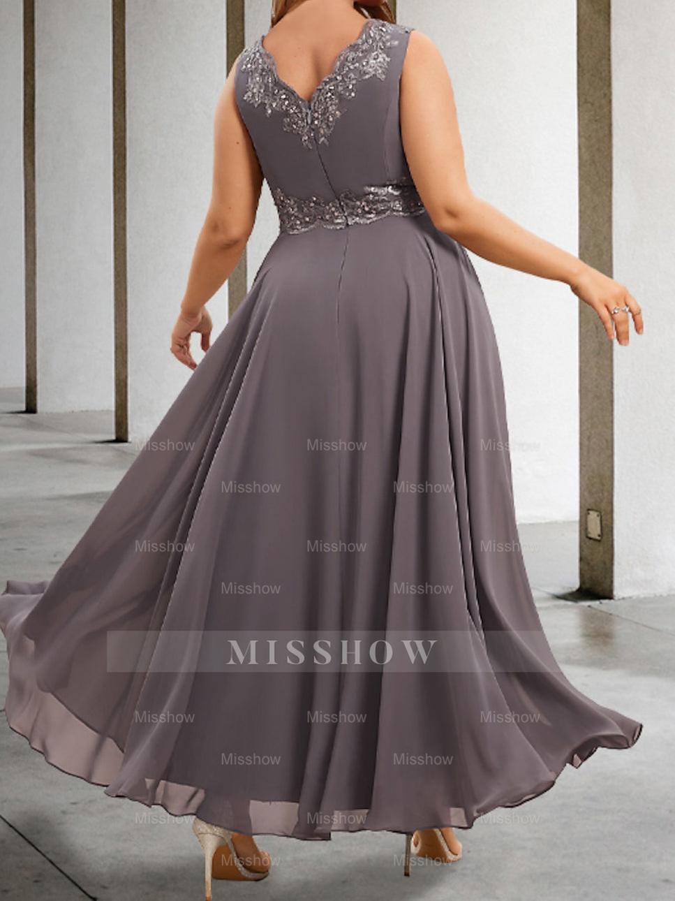 Elegant Mother of the Bride A-Line/Princess Dresses Featuring Applique & Sequins