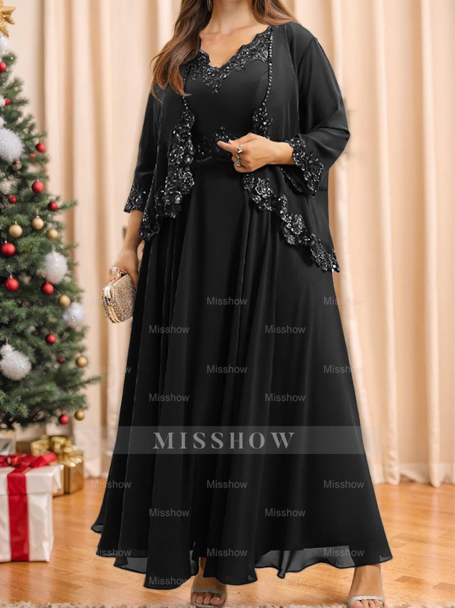 Elegant Mother of the Bride A-Line/Princess Dresses Featuring Applique & Sequins