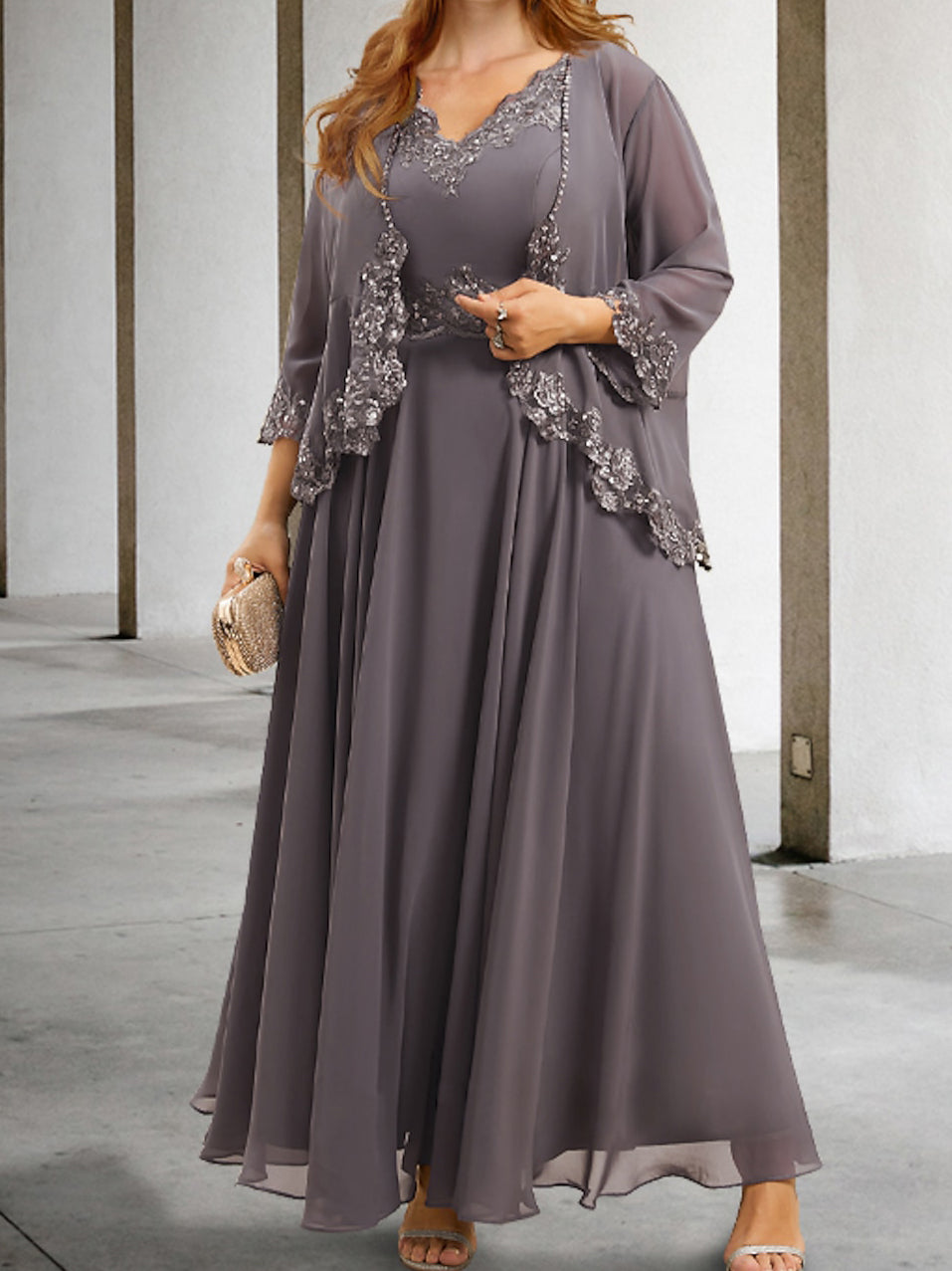 Elegant Mother of the Bride A-Line/Princess Dresses Featuring Applique & Sequins