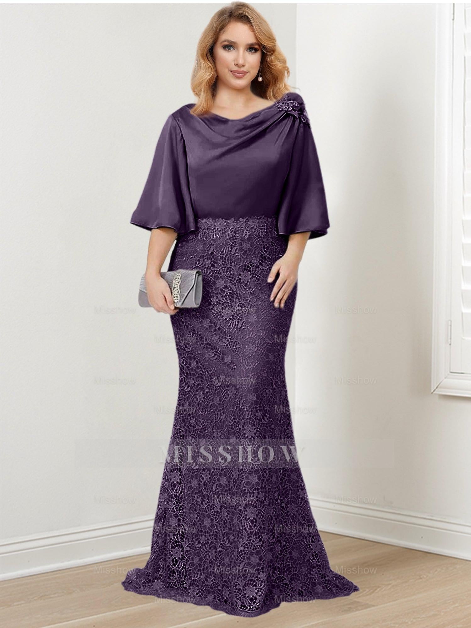 Elegant Mother of the Bride Trumpet/Mermaid Dresses Featuring Applique