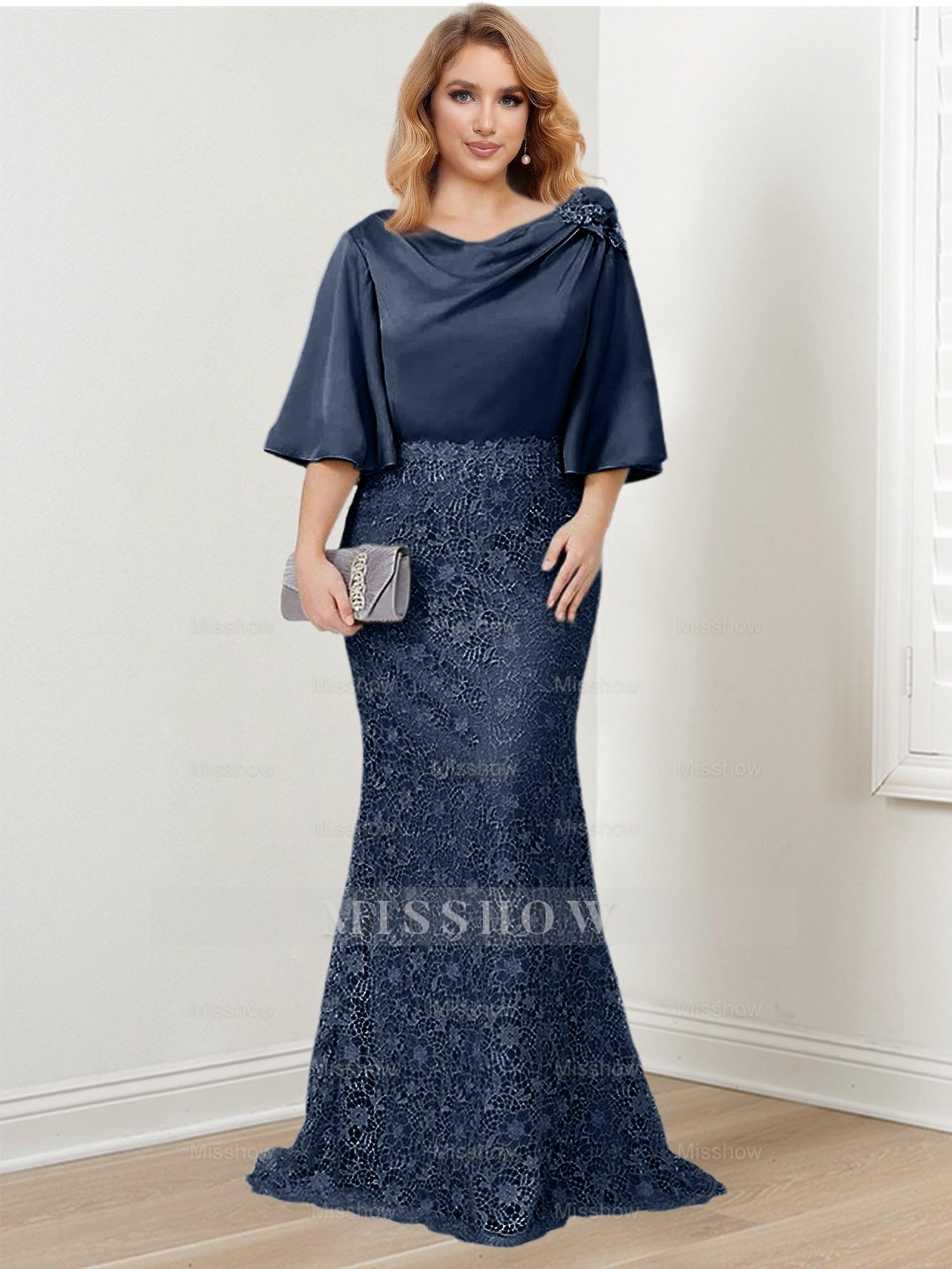 Elegant Mother of the Bride Trumpet/Mermaid Dresses Featuring Applique