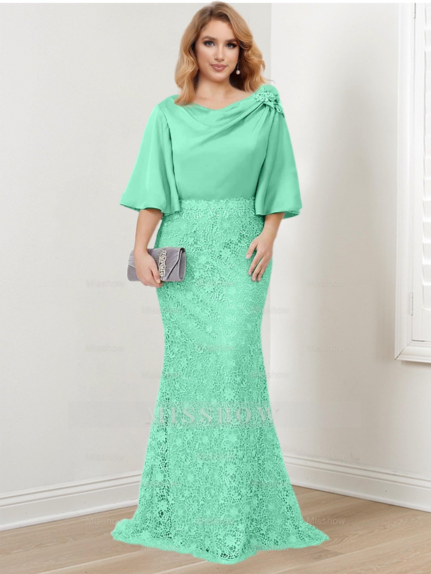 Elegant Mother of the Bride Trumpet/Mermaid Dresses Featuring Applique